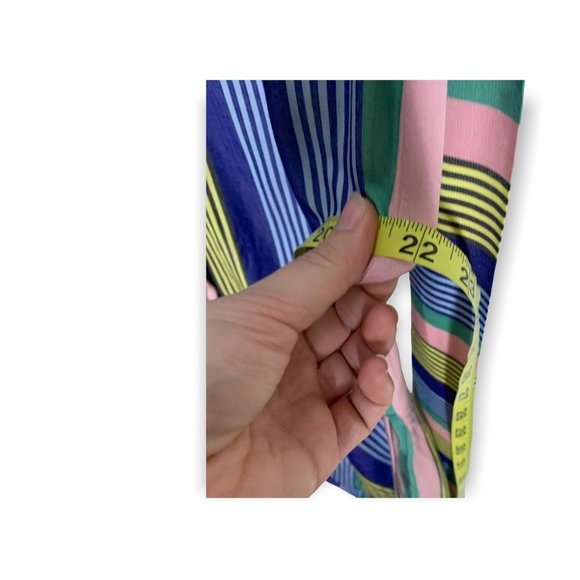 Boden Katina Striped Multicolor Maxi Button Up Shirt Dress Size 4P - Picture 9 of 14